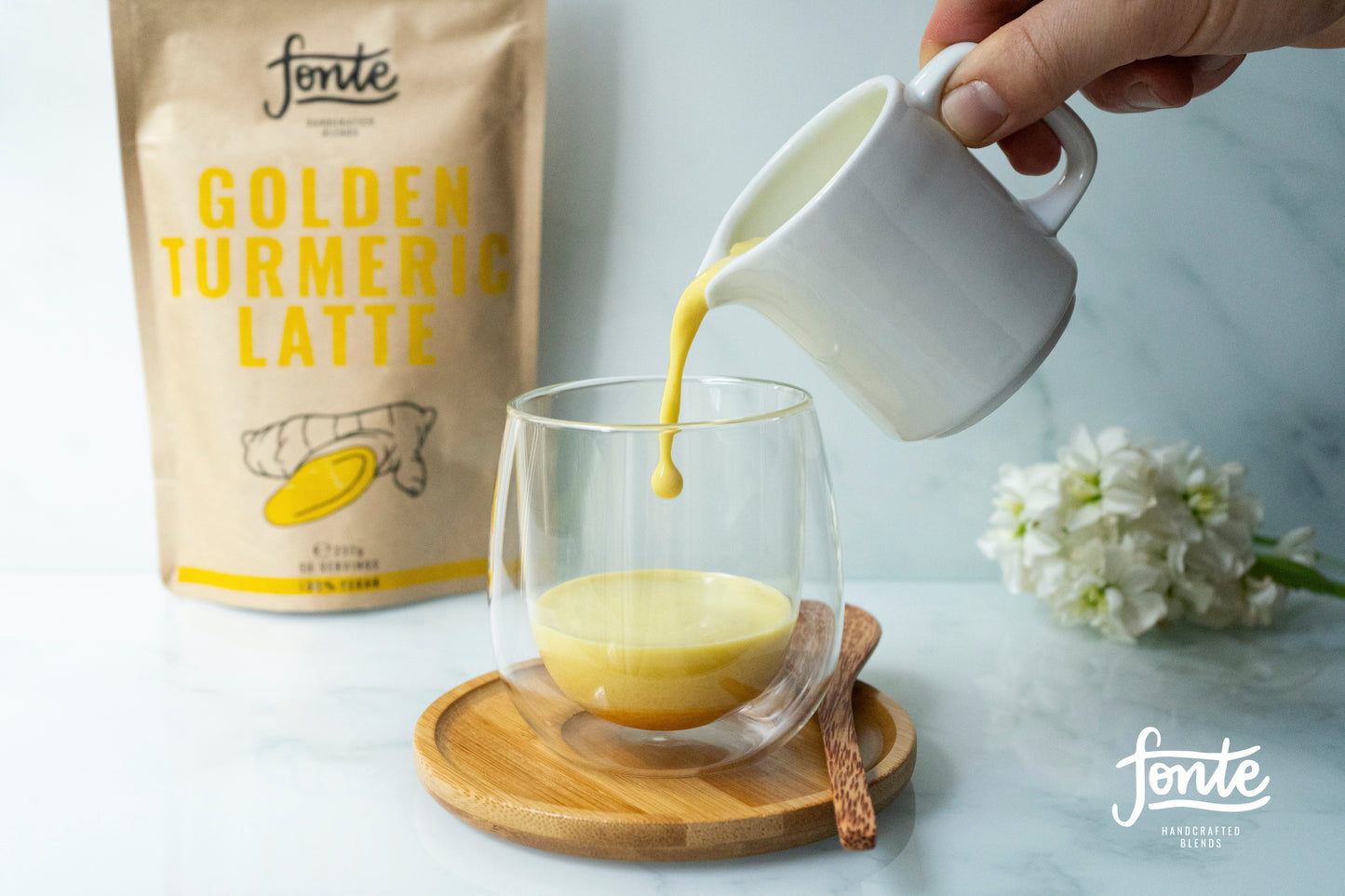 Fonte Fonte Golden Turmeric Latte 250g - 100% Vegan - PREORDER NOW