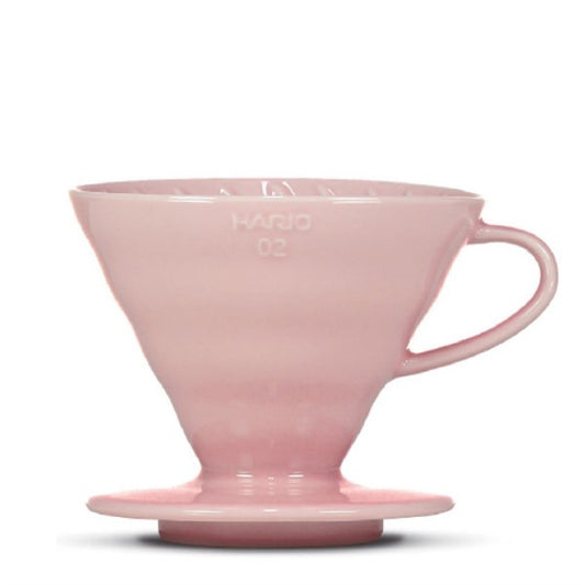 Hario V60-02 Ceramic Coffee Dripper Pink + 40 pcs filters
