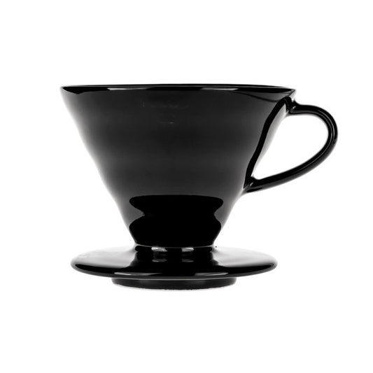Hario V60-02 Kasuya Ceramic Coffee Dripper Black