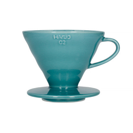 Hario V60-02 Ceramic Coffee Dripper Turquoise + 40 pcs filters