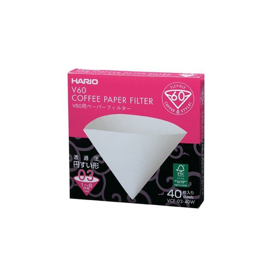 Hario Paper Filters V60-03 Dripper 40 pcs