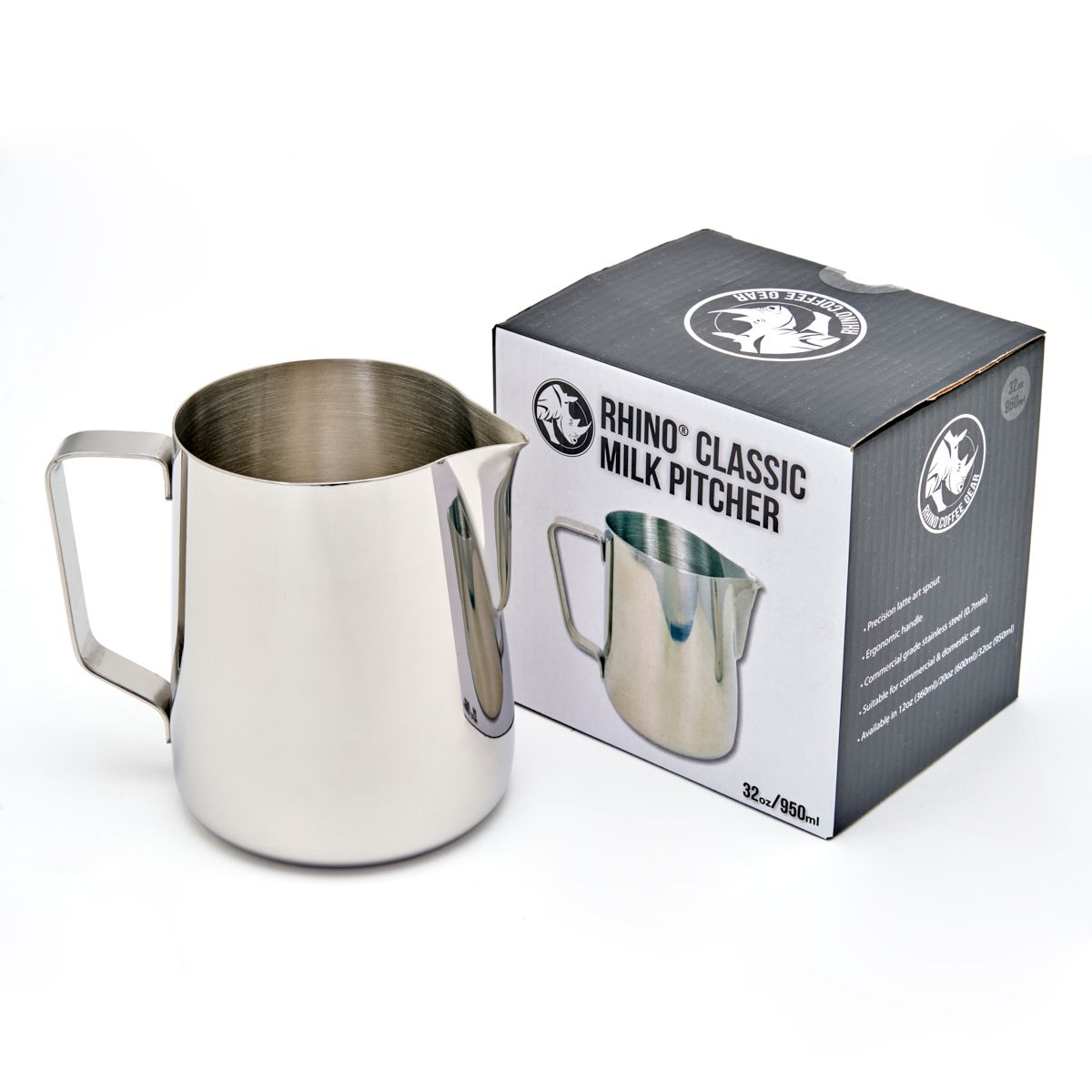 Rhino Classic Milk Pitcher - 950ml/32oz