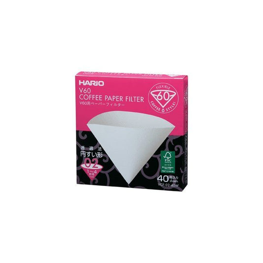 Hario Paper Filters V60-02 Dripper 40 pcs